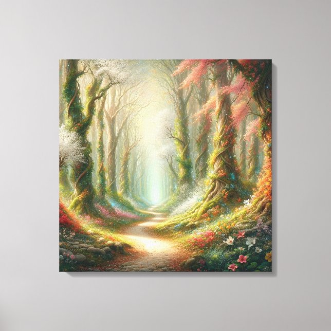 Flüsterholz: Verzauberung enthüllt Leinwanddruck (Vorderseite)