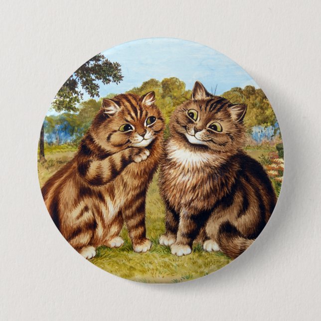 Flüsterkatze, Louis Wain Button (Vorderseite)