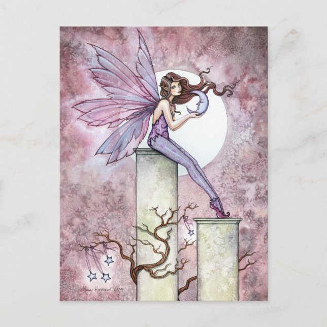 Flüstermond-Fairy-Postkarte Postkarte (Vorderseite)