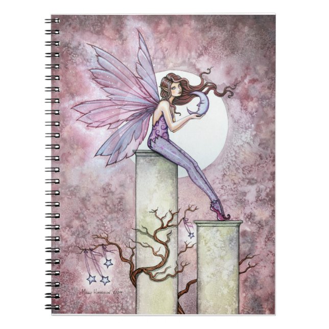 Flüstermond Fantasy Fee Notizbuch Notizblock (Vorderseite)