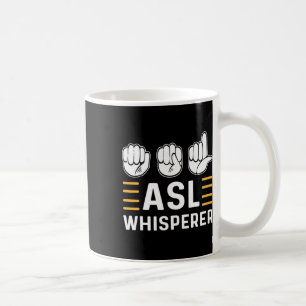 Flüstern. Asse Awareness Hand Sign Language Deaf P Kaffeetasse