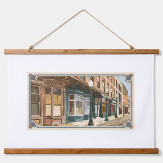 Flüstern aus altstädtischem Holz mit Wandteppichen Wandteppich Mit Holzrahmen