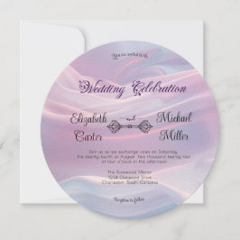 Flüstern aus Seide: Träume pastellfarbene Wellen R Einladung