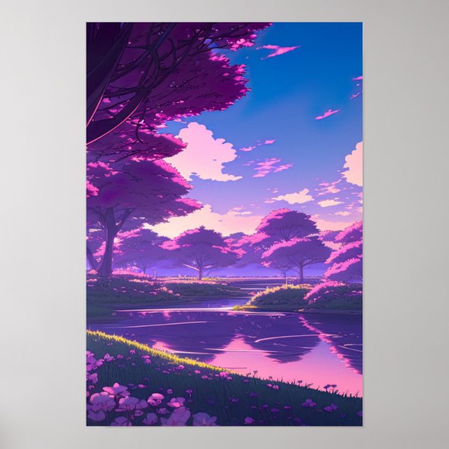 Flüstern der, Anime Landschaft Poster (Vorne)