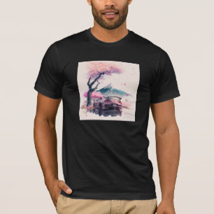 Flüstern der aufgehenden Sonne entlang der Sakura- T-Shirt