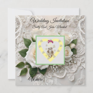 Flüstern der Elegance: Rose-Spitze und zeitlose St Save The Date