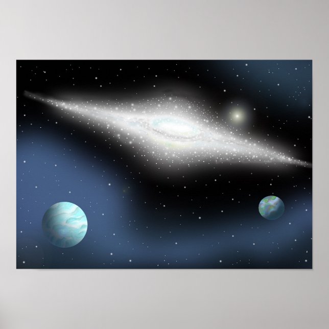 Flüstern der endlosen Galaxie. Poster (Vorne)