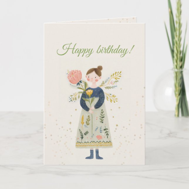 Flüstern der engelsgleichen Freude Karte (Vorderseite)