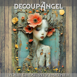 Flüstern der graceful Beauty #1 - Decoupage - Seidenpapier