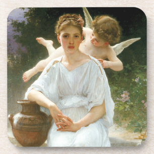 Flüstern der Liebe, Erste Reverie von Bouguereau Getränkeuntersetzer