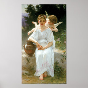 Flüstern der Liebe, Erste Reverie von Bouguereau Poster