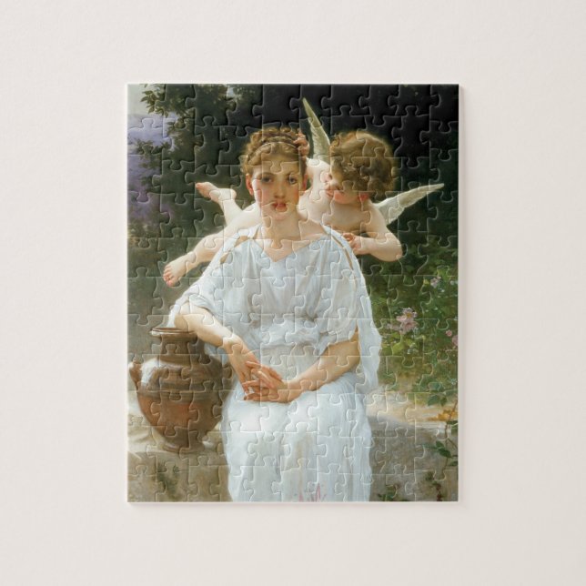 Flüstern der Liebe, Erste Reverie von Bouguereau Puzzle (Vertikal)