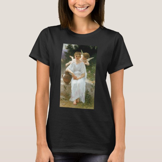 Flüstern der Liebe, Erste Reverie von Bouguereau T-Shirt (Vorderseite)