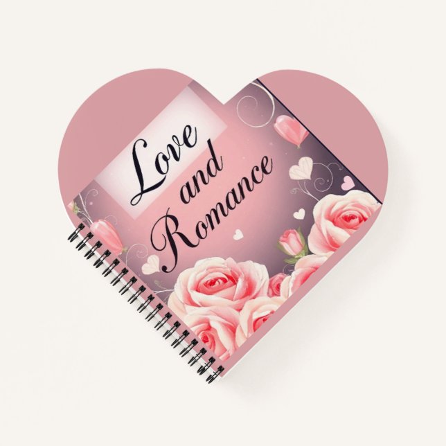 "Flüstern der Liebe" Notizbuch (Vorderseite)