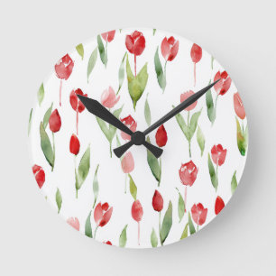 "Flüstern der Lilac-Wall-Uhr" Runde Wanduhr