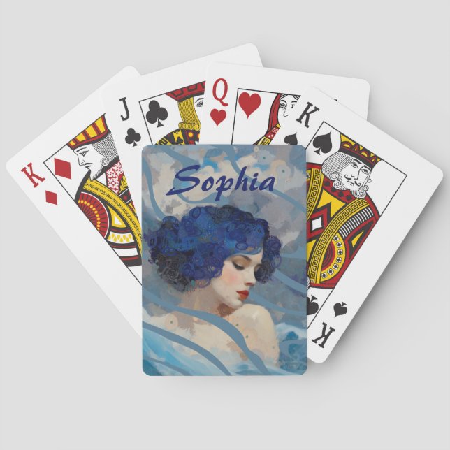 Flüstern der Meeresgöttin Spielkarten (Rückseite)