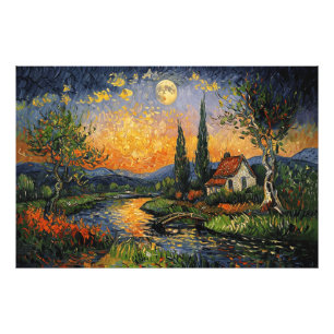 Flüstern der Natur: Ein Tribut an Van Gogh's Künst Fotodruck