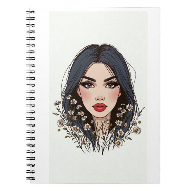 Flüstern der Natur - Weibliche Schönheit im Blut Notizblock (Vorderseite)