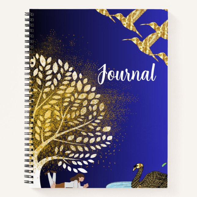 Flüstern der Vorstellungskraft: Spiral-Notebook Notizbuch (Vorderseite)