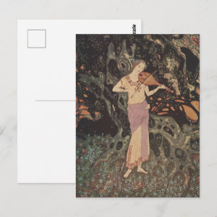 Flüstern der WaldVioline von Edmund Dulac Postkarte