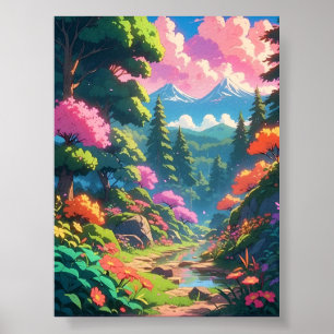 Flüstern der Wildnis: Eine Anime-Reise durch Nat Poster
