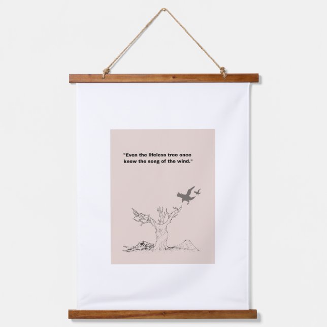 Flüstern der Withered Wandteppich Mit Holzrahmen (Vorderseite)