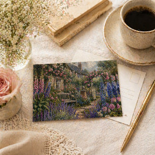 Flüstern des Cottage-Gartens Postkarte