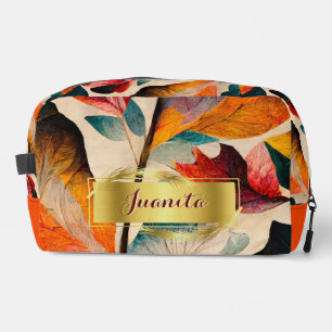 Flüstern des Fall Floral Dopp Kits Waschbeutel