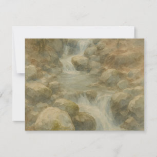 Flüstern des Flusses RSVP Karte