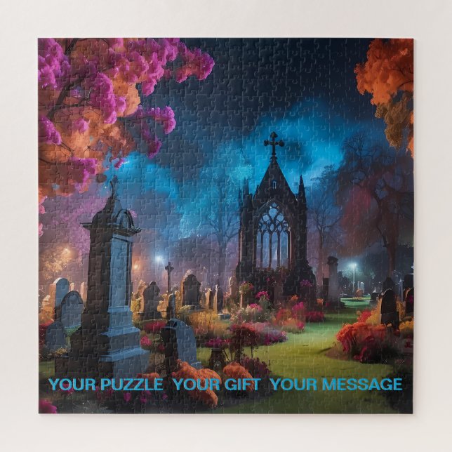 Flüstern des Friedhofs Monlit Puzzle (Vertikal)