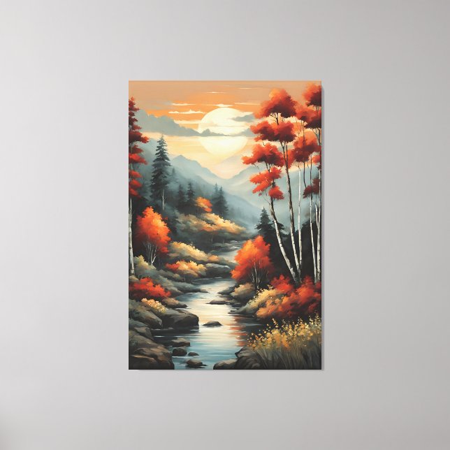 Flüstern des Herbststroms Leinwanddruck (Vorderseite)