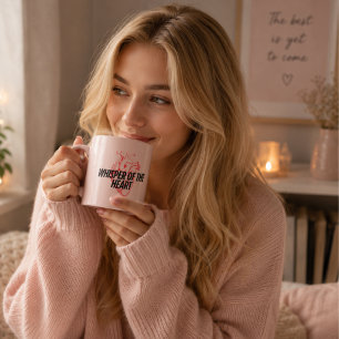 Flüstern des Herzens – Elegantes Minimalistisches Espressotasse