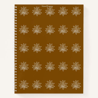 Flüstern des Lotus-Notizbuchs Notizbuch