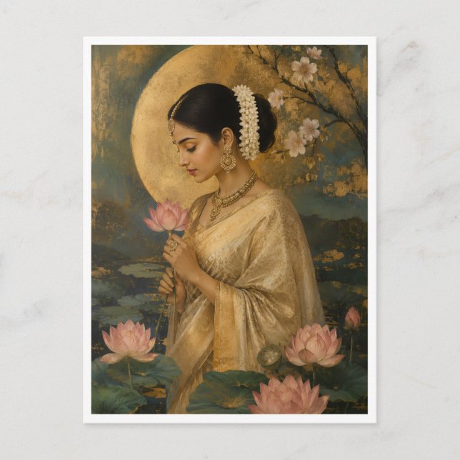 Flüstern des Lotus Postkarte (Vorderseite)