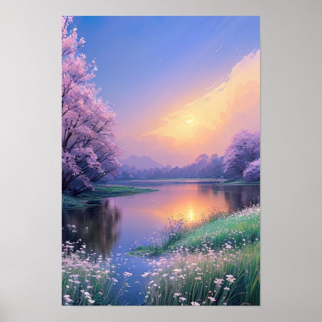 Flüstern des ruhigen Abends Poster (Vorne)