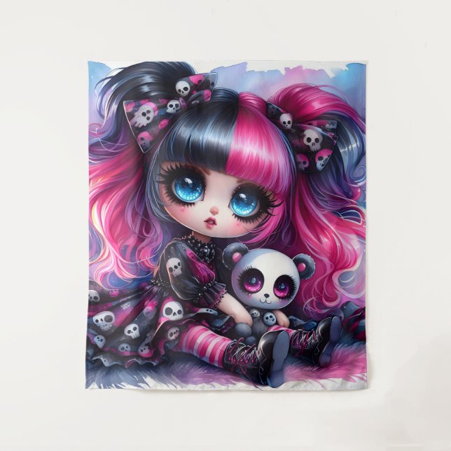 Flüstern des Schattenherzes Wandteppich (Vorderseite)