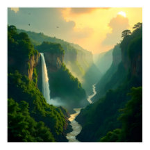 "Flüstern des Tals: Die goldene Stunde der Natur"