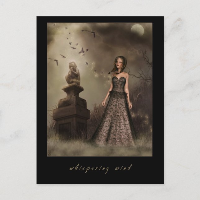 Flüstern des Winds Postkarte (Vorderseite)