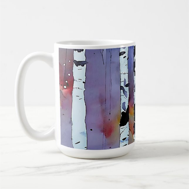 Flüstern des Winterwaldes Kaffeetasse (Links)