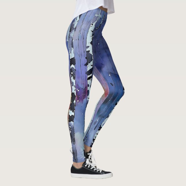 Flüstern des Winterwaldes Leggings (Rechts)