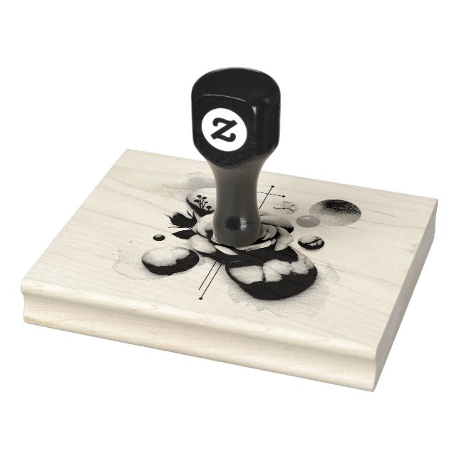 Flüstern einer Rose - Ein traumhaftes Wassersportz Gummistempel (Stempel)