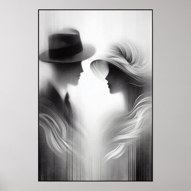 Flüstern einer vergessenen Ära Abstrakt Poster (Vorne)