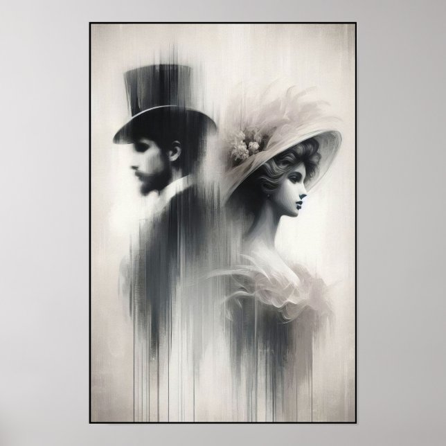 Flüstern einer vergessenen Ära Abstrakt Poster (Vorne)