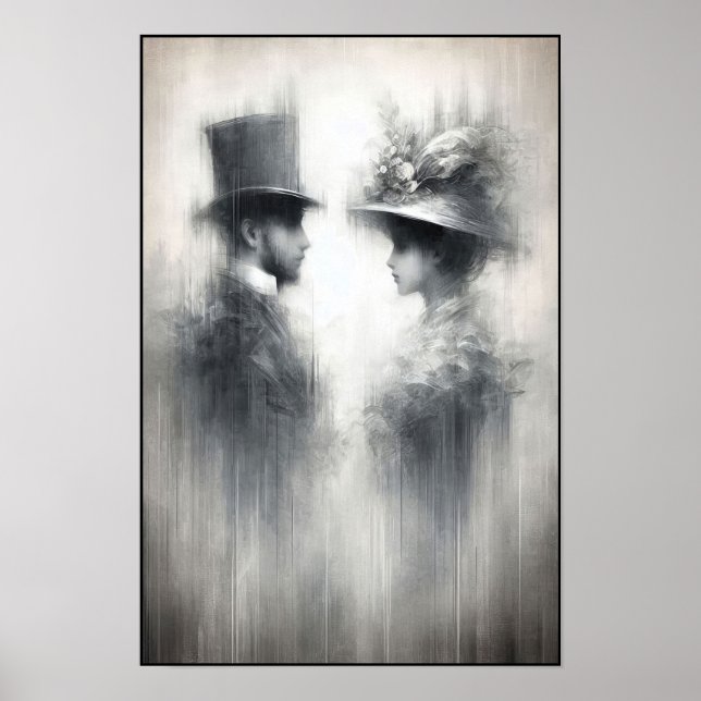 Flüstern einer vergessenen Ära Abstrakt Poster (Vorne)