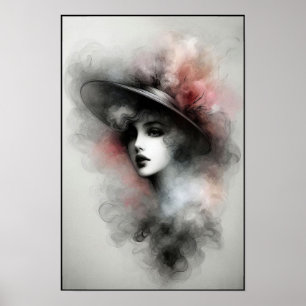 Flüstern einer vintage Eleganz Poster