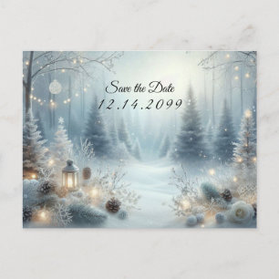 Flüstern einer Wintersonne Ankündigungspostkarte