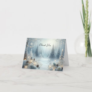 Flüstern einer Wintersonne Dankeskarte