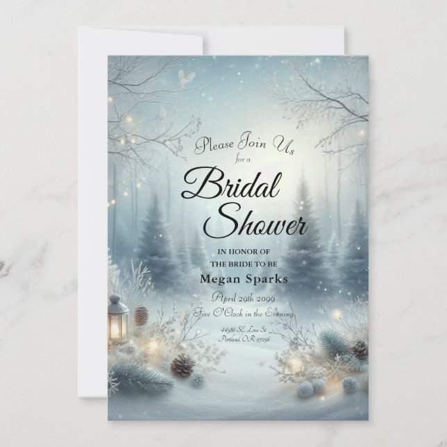 Flüstern einer Wintersonne Einladung (Vorderseite)