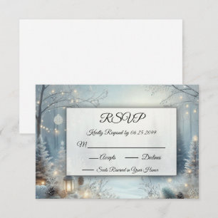 Flüstern einer Wintersonne RSVP Karte