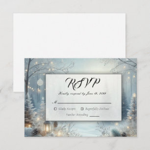 Flüstern einer Wintersonne RSVP Karte